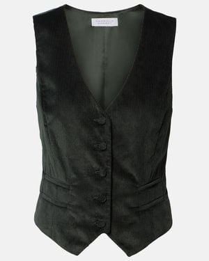 Gabriela Hearst Coleridge Cotton Corduroy Vest - Black