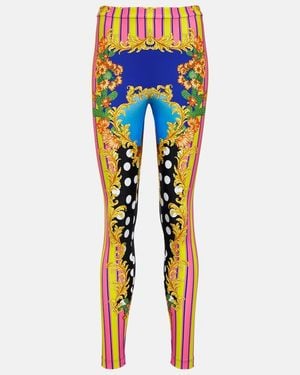 Versace Medusa Palm Springs Leggings - Blue