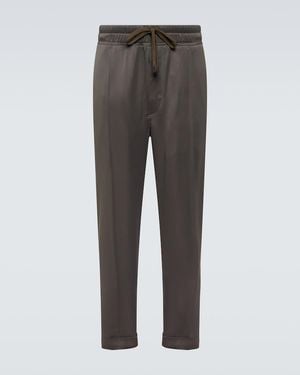 Tom Ford Cady Tapered Trousers - Green