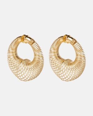 Alaïa Spiral Hoop Earrings - Metallic