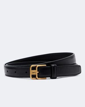 Saint Laurent Guertel Cassandre Aus Leder - Schwarz