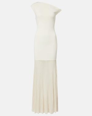 SIR. One-Shoulder Maxi Dress - White