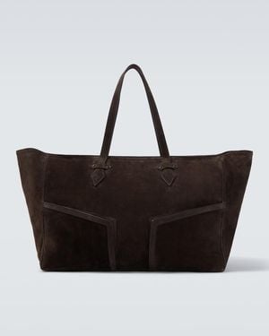 Metier Weekender Sergeant Aus Veloursleder - Schwarz
