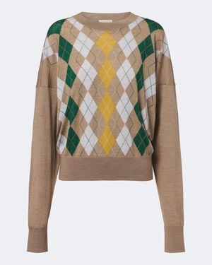 KHAITE Jersey Tammy Argyle De Lana Y Seda - Verde