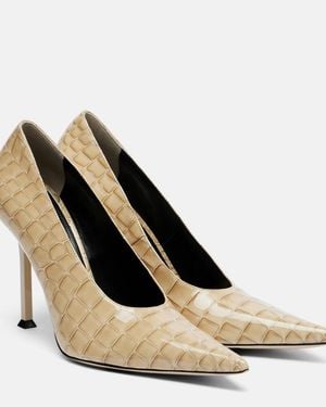 Christen Pumps Helix Aus Lackleder - Natur