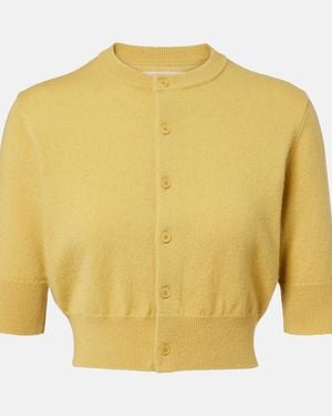 Extreme Cashmere N°474 Super Little Cashmere Cardigan - Yellow