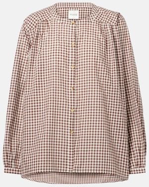 Posse Mira Gingham Cotton Shirt - Brown