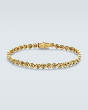 Octavia Elizabeth Blossom 18Kt Tennis Bracelet With Diamonds - Metallic