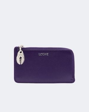 Loewe X Cosima Von Bonin Tarjetero Claw De Piel - Morado