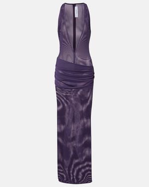 Alex Perry Sheer Gown - Purple