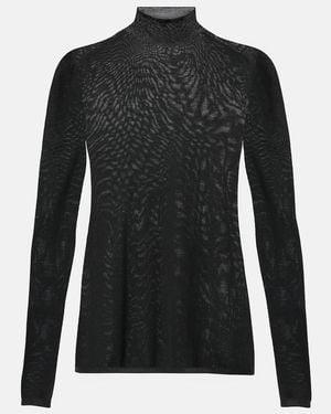 Carolina Herrera Rollkragenpullover Aus Wolle - Schwarz