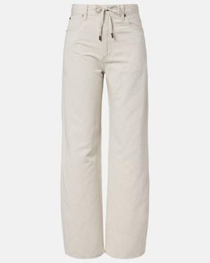 FRAME Jeans Anchos Off Duty Con Cordon - Neutro