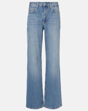 AG Jeans New Baggy Wide-Leg Jeans - Blue