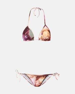 Vivienne Westwood The Kiss Printed Bikni - White