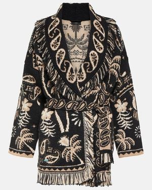 Alanui Cardigan Lush aus Baumwolle und Wolle - Schwarz