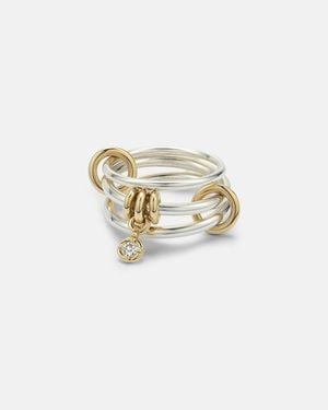 Spinelli Kilcollin Piera 925 Sterling And 18Kt Ring With Diamond - White