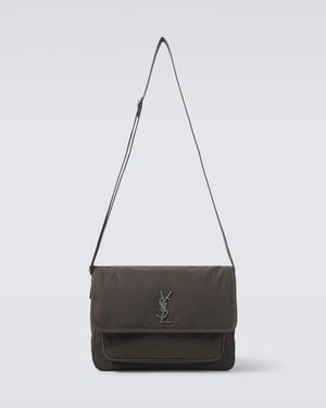 Saint Laurent Niki Canvas Messenger Bag - White