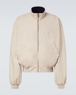 Balenciaga Reversible Cotton-Blend Blouson Jacket - Natural
