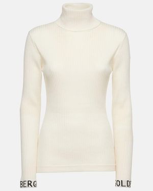 Goldbergh Jersey Acanalado Mira - Blanco