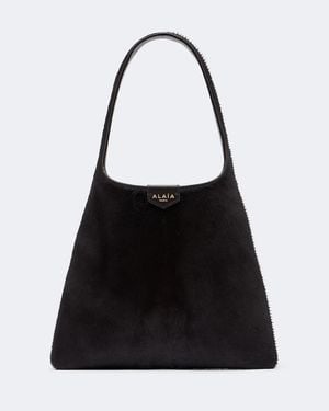Alaïa Small Calf Hair Tote Bag - Black