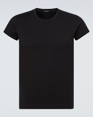 Tom Ford Cotton Jersey T-Shirt - Black