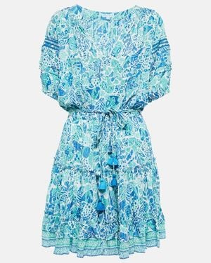 Poupette Bona Printed Minidress - Blue