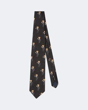 Polo Ralph Lauren Polo Bear Silk Tie - White