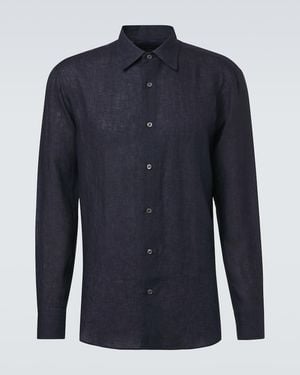 Brioni Linen Shirt - Blue