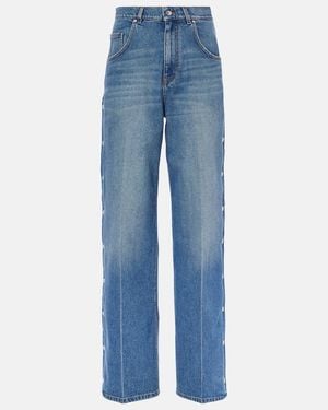 Stella McCartney Mid-Rise Wide-Leg Jeans - Blue