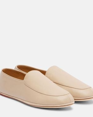 Loro Piana Anton Leather Loafers - Natural