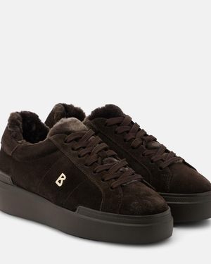 Bogner Zapatillas Hollywood De Ante Con Borrego - Negro