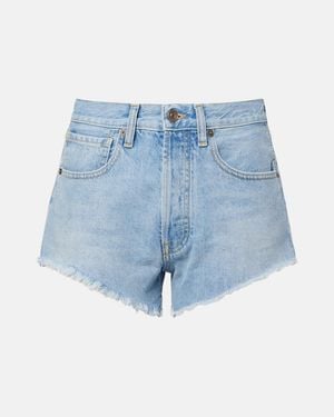 Alanui Island's Diary Denim Shorts - Blue