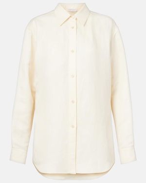 Gabriela Hearst Ferrara Linen And Silk Shirt - White