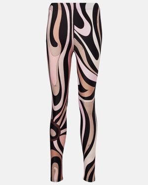 PUCCI Leggings Estampados - Negro