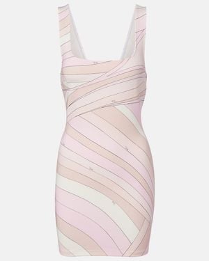 PUCCI Iride Jersey Minidress - Pink