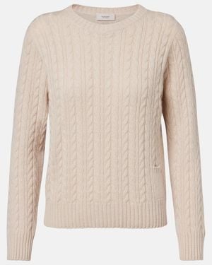 Agnona Cable-Knit Cashmere Sweater - Natural