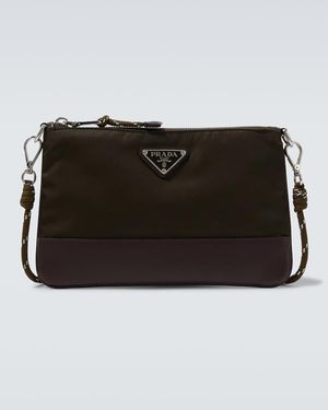 Prada Etui Mit Riemen Speedrock Aus Re-Nylon - Schwarz