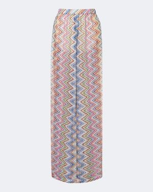 Missoni Pantalones Anchos En Zigzag - Morado