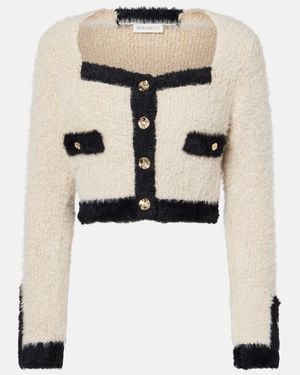Nina Ricci Lame Cardigan - Natural