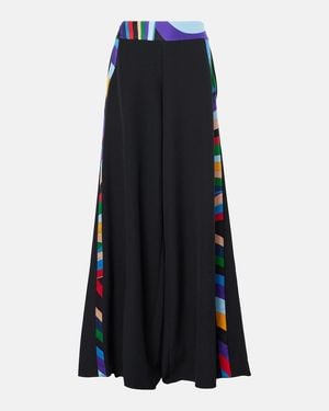 PUCCI Iride Cady Palazzo Trousers - Blue