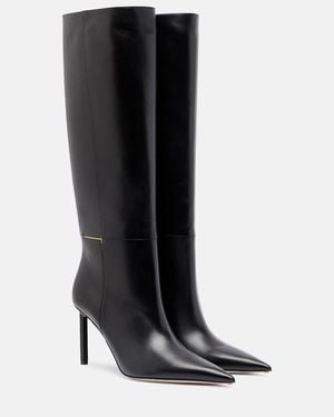Tom Ford Julianne 85 Leather Knee-High Boots - Black