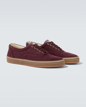 Brunello Cucinelli Sneakers Aus Veloursleder - Lila