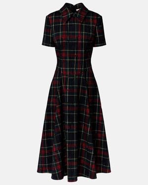 Emilia Wickstead Midikleid Jody - Schwarz