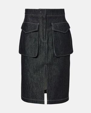 Co. Denim Pencil Skirt - Black