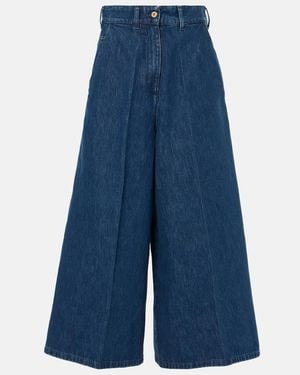 Patou High-Rise Wide-Leg Jeans - Blue