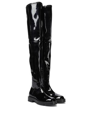 Givenchy Patent Leather Over-the-knee Boots - Black
