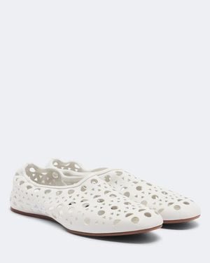 Alaïa Ballerinas Vienne Aus Leder - Weiß