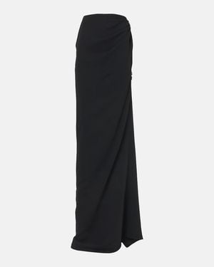 Maticevski Indominable Draped Maxi Skirt - Black