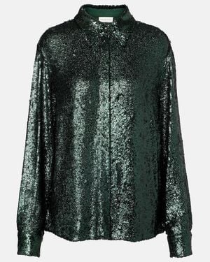 Dries Van Noten Sequined Shirt - Green