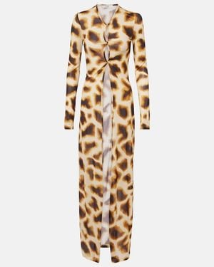 Christopher Esber Printed Jersey Top - Metallic